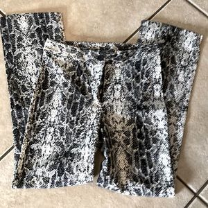Vintage Snake Skin Pants, Women’s Size 5, Zip Up Front With Top Button